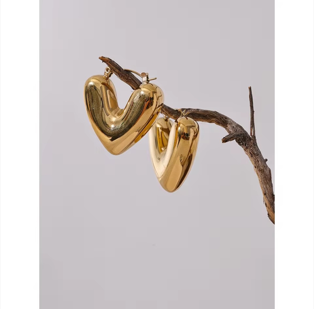 Pendientes Cuore - Dorados