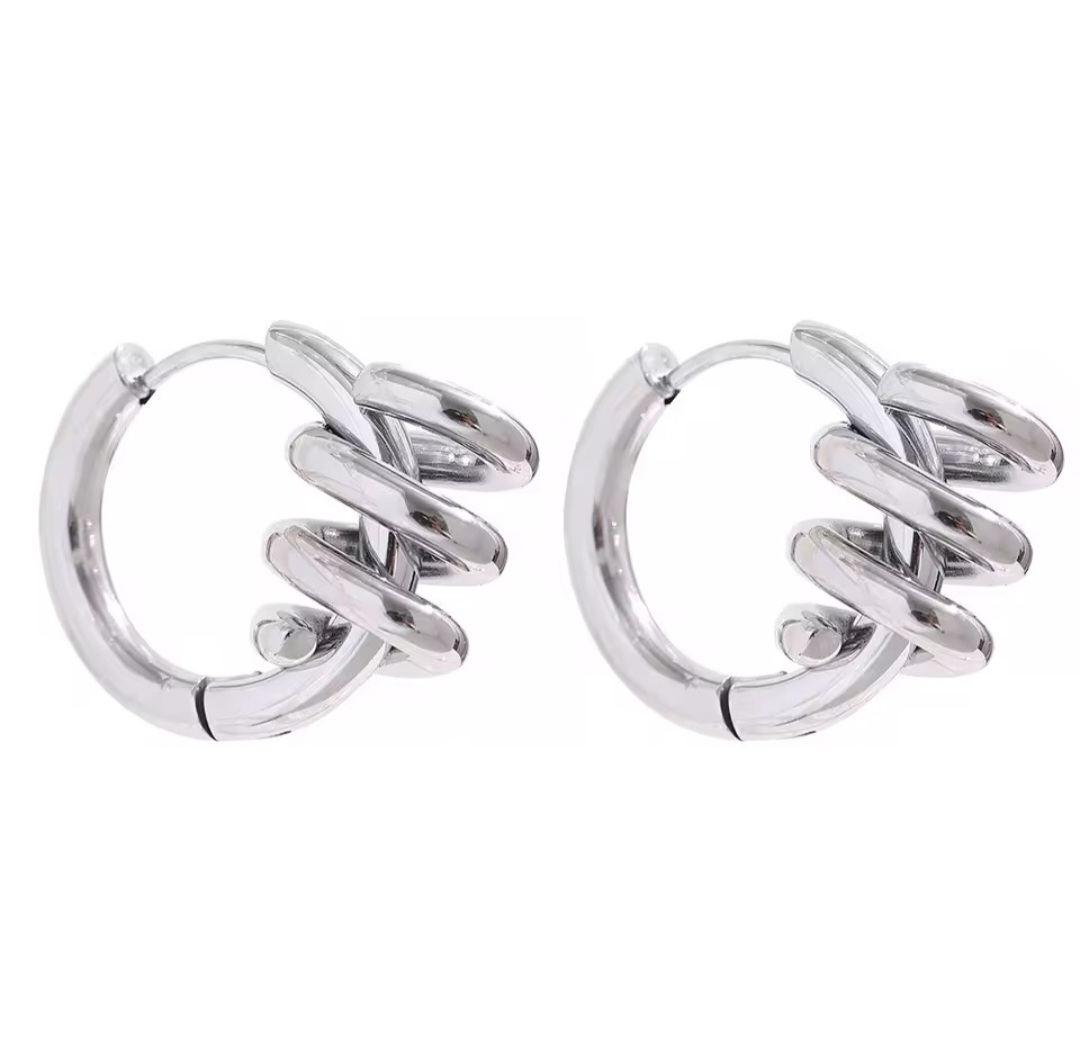 Aros Tornillo - Plateados