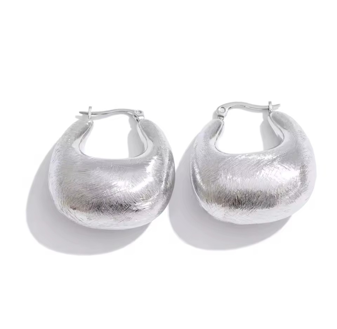 Aros Camelia - Plateados