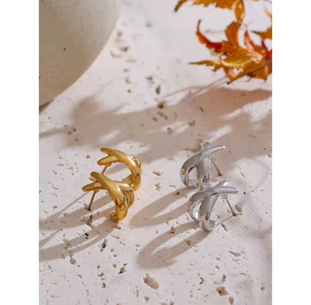 Pendientes Cruces - Plateados