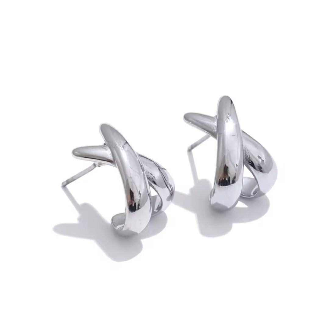 Pendientes Cruces - Plateados