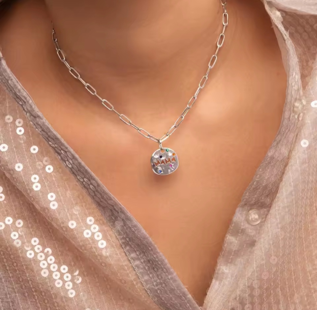 Collar Mamá - Plateado
