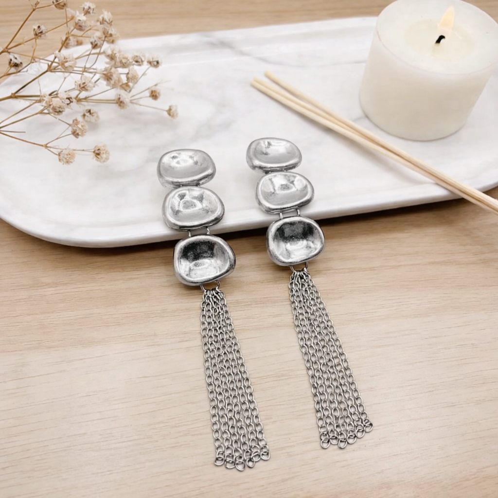 Pendientes Vigila - Plateados