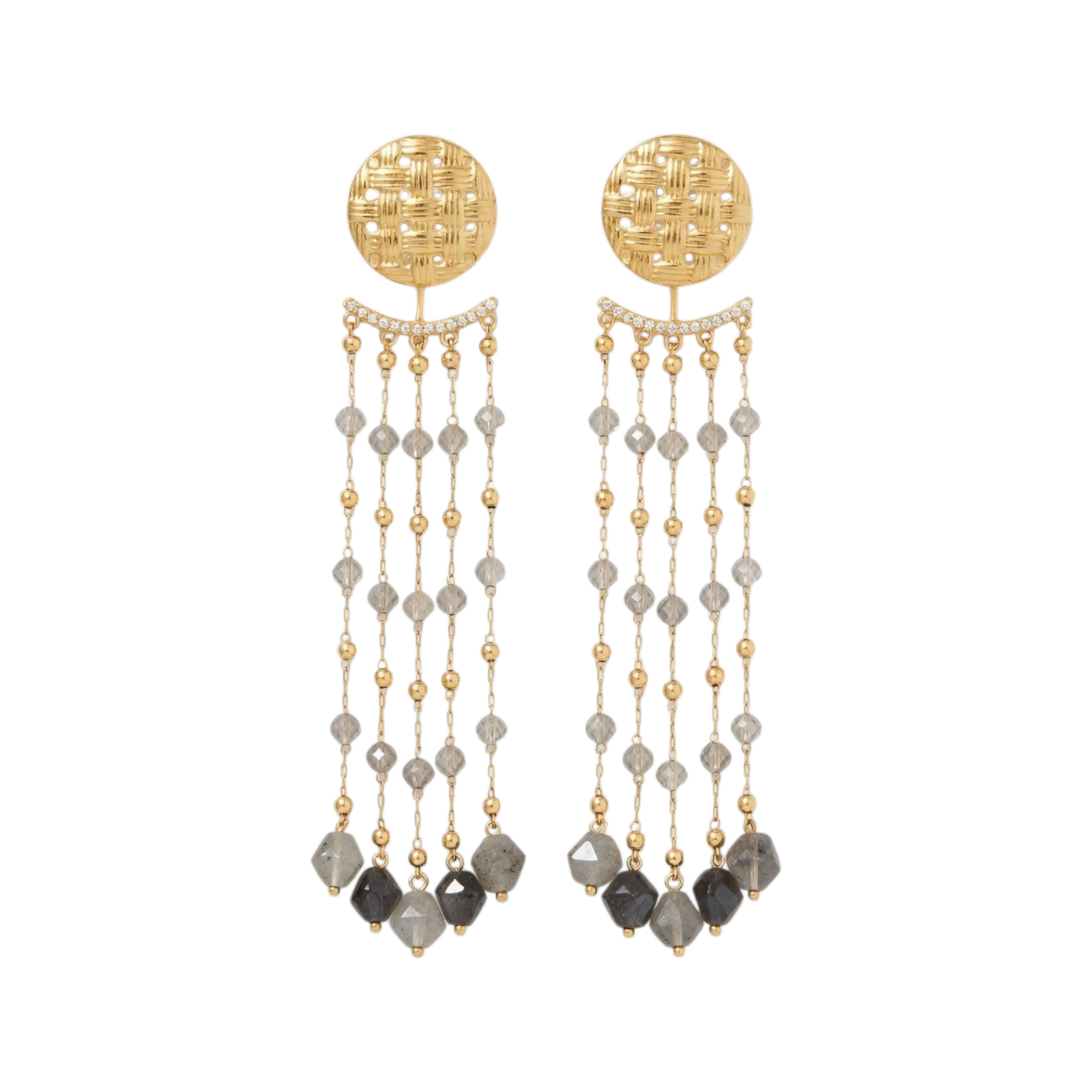 Pendientes Monalisa - Grisáceos