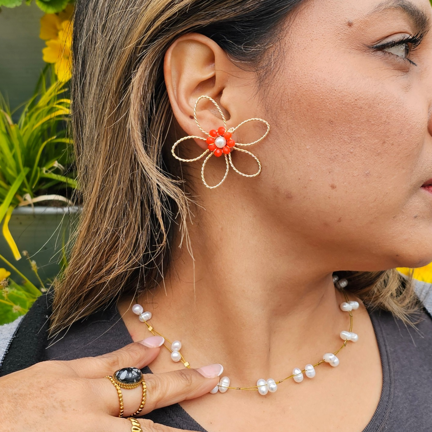 Pendientes Miraflor - Naranjas