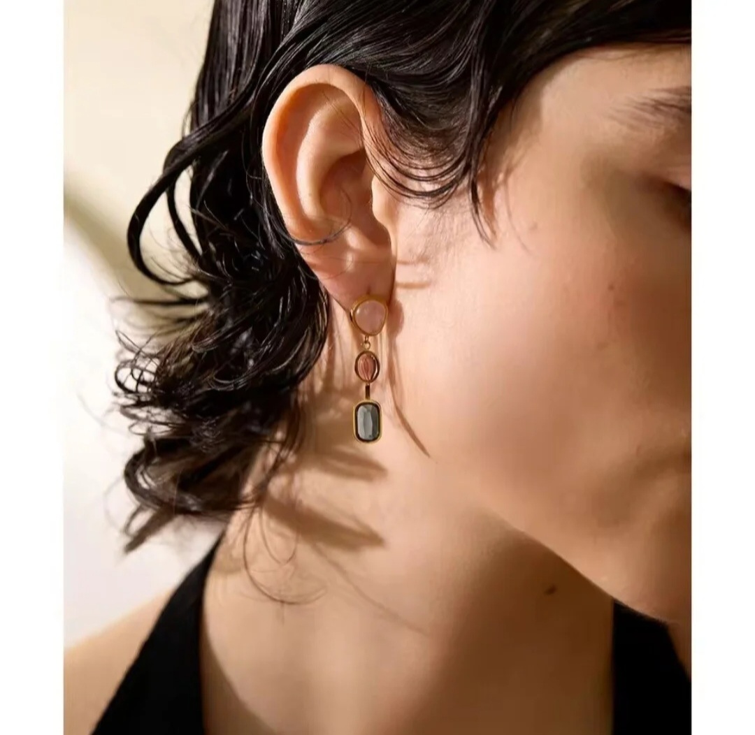 Pendientes Cristalina - Dorados